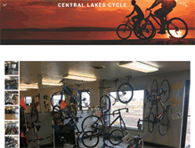 Tablet Screenshot of centrallakescycle.com